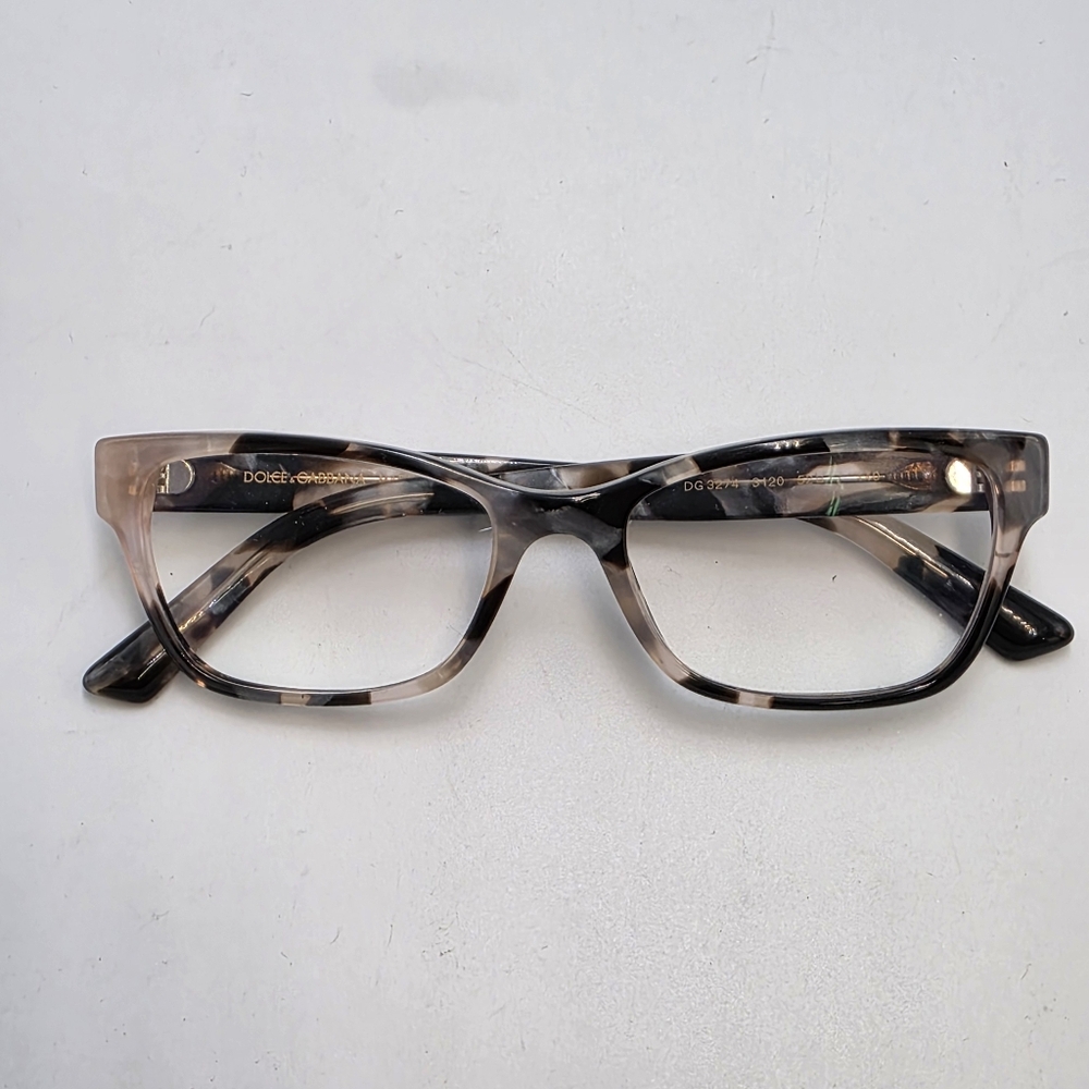 Dolce & Gabbana DG3274A 3120 Tortoiseshell Cat Eye Frames Pearl Grey Havana - Picture 2 of 8